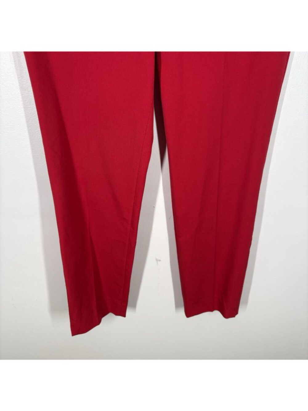 Talbots Women Size 12 Red Stretch Slim Leg Mid Rise Chatham Ankle Pants - Picture 3 of 11
